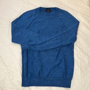 J Crew Blue Sweater 100 Percent Cotton. Size S